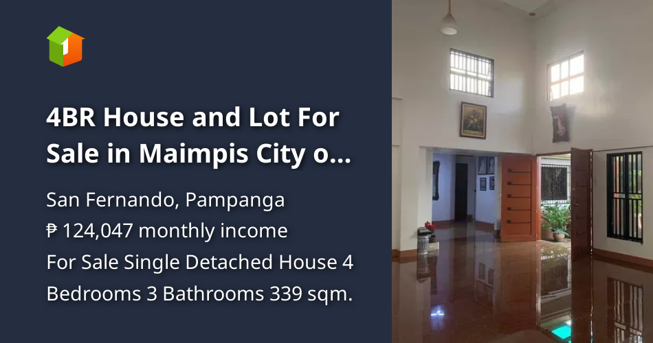 4BR House and Lot For Sale in Maimpis City of San Fernando Pampanga
