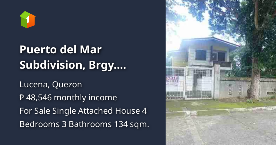 Puerto del Mar Subdivision, Brgy. Bocohan Lucena City, Quezon [Houses