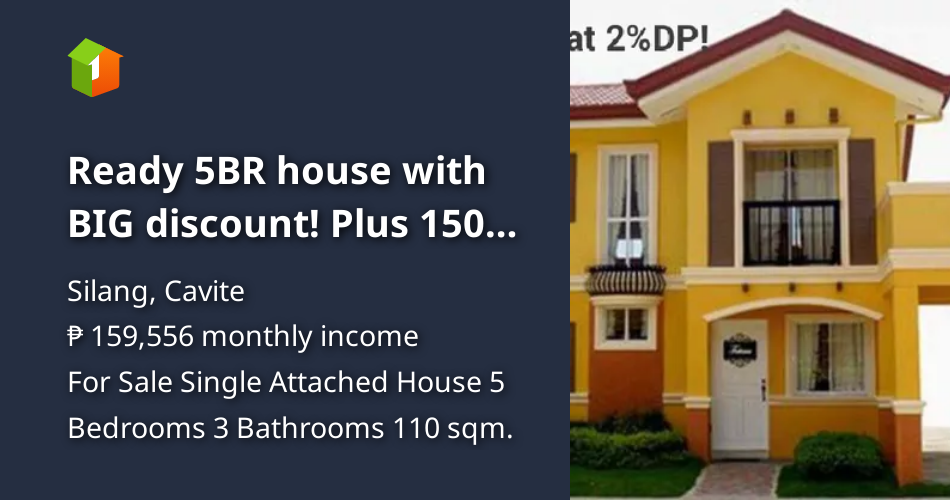 Ready 5BR house with BIG discount! Plus 150T gift check [House and Lot 🏘️] (December 2023) in