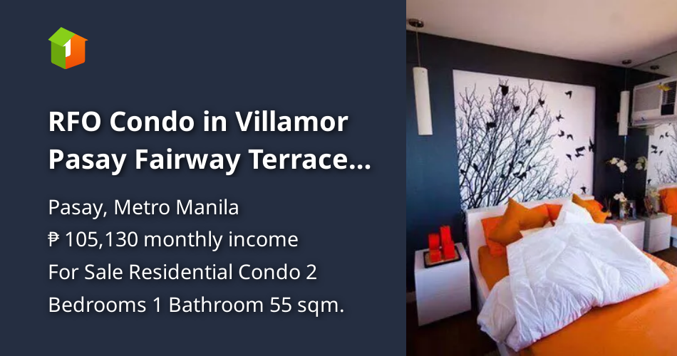 RFO Condo in Villamor Pasay Fairway Terraces nr Resort World BGC McKin