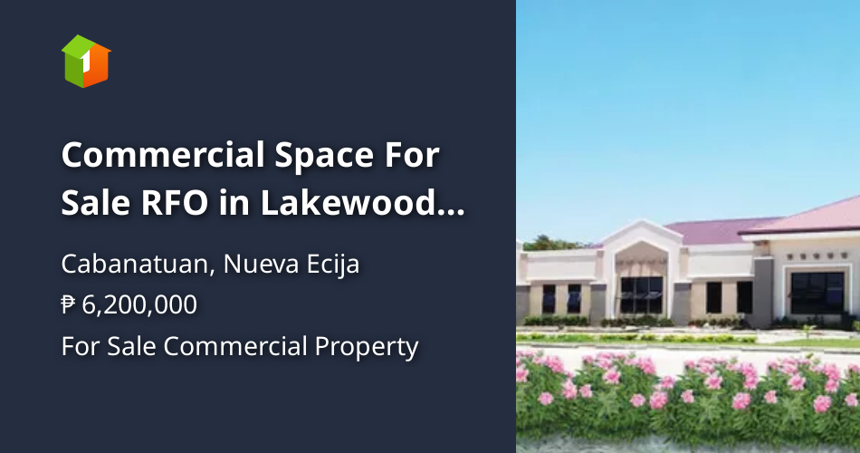 Commercial Space For Sale RFO in Lakewood City, Cabanatuan Nueva Ecija