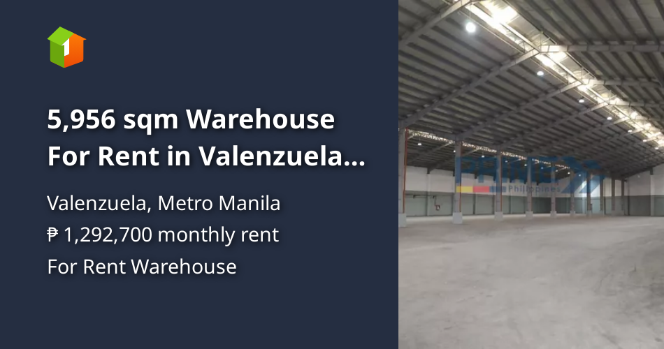 5,956 sqm Warehouse For Rent in Valenzuela Metro Manila