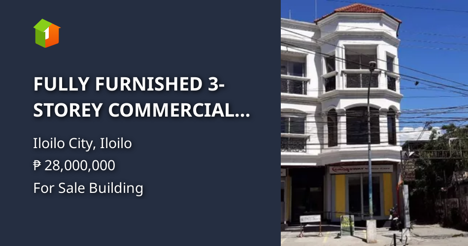 FULLY FURNISHED 3STOREY COMMERCIAL BUILDING FOR SALE BY OWNER Property 🏭] (March