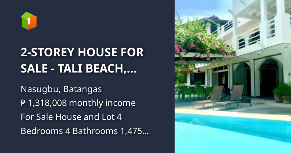 2STOREY HOUSE FOR SALE TALI BEACH, NASUGBU BATANGAS [House and Lot 🏘