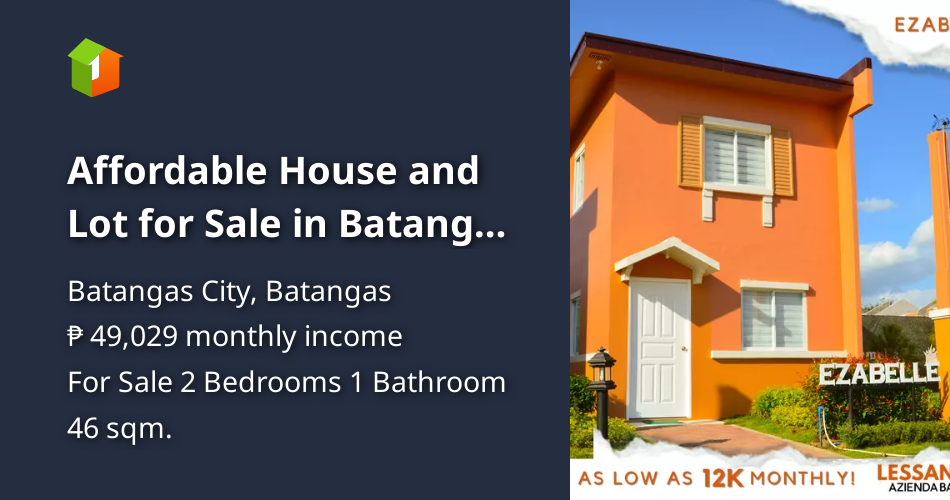 Affordable House and Lot for Sale in Batangas City [House and Lot 🏘️