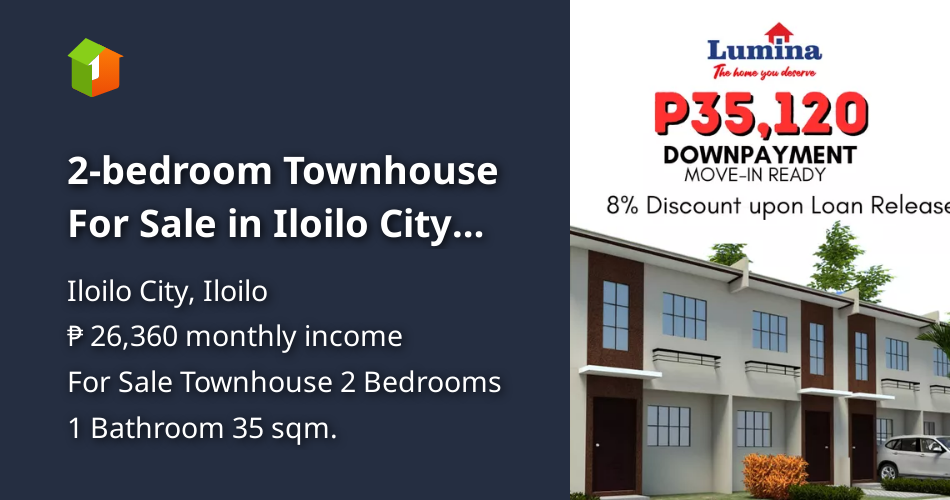 2bedroom Townhouse For Sale in Iloilo City Iloilo [House and Lot 🏘️