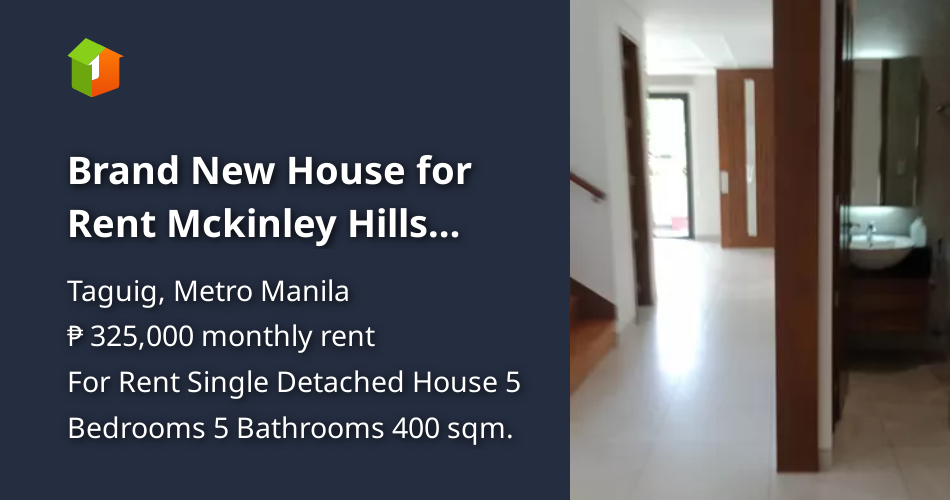 Brand New House for Rent Mckinley Hills Taguig BGC [House and Lot 🏘️] (September 2022) in Taguig