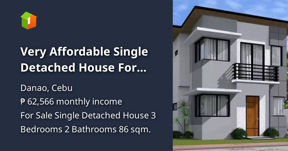 Very Affordable Single Detached House For Sale in Danao City Cebu