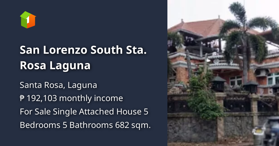 San Lorenzo South Sta. Rosa Laguna [House and Lot 🏘️] (March 2024) in Santa Rosa, Laguna for sale
