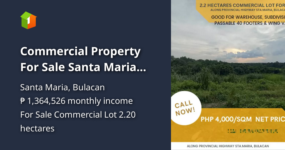Commercial Property For Sale Santa Maria Bulacan [Lot 🚜] (December 2023