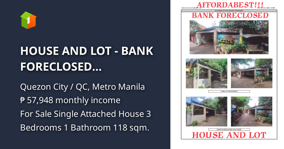 HOUSE AND LOT BANK FORECLOSED GOODWILL HOMES 2 [House and Lot 🏘️