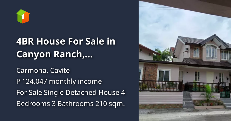 4BR House For Sale in Canyon Ranch, Carmona Cavite [House and Lot 🏘️