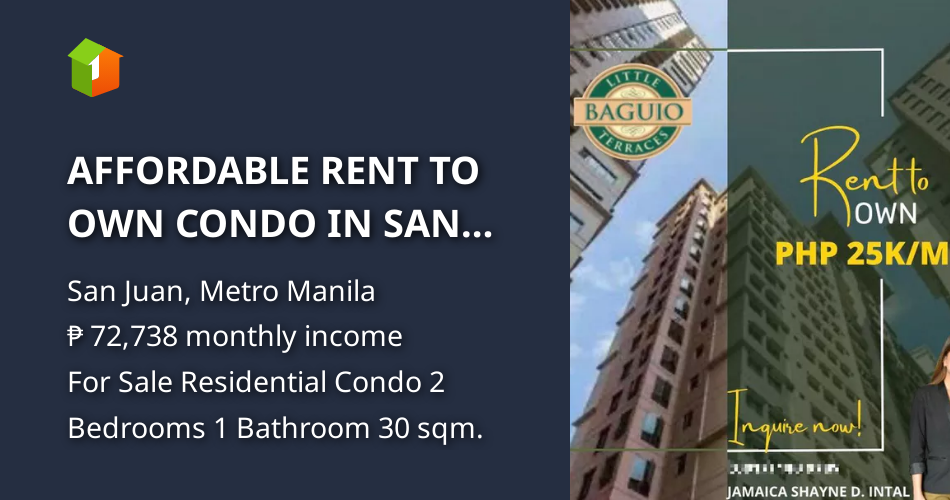AFFORDABLE RENT TO OWN CONDO IN SAN JUAN, METRO MANILA [Condo 🏙️] (July