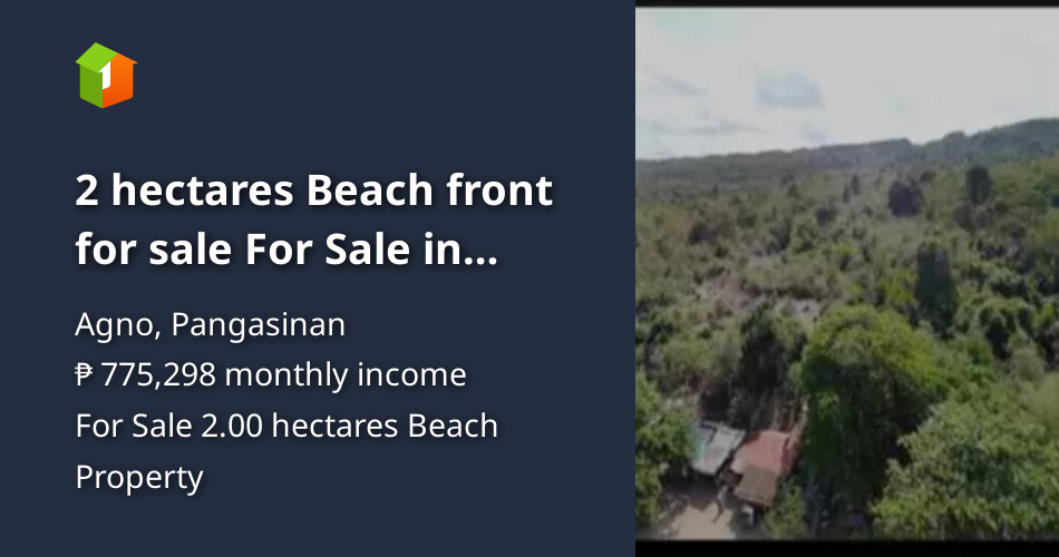 2 hectares Beach front for sale For Sale in Agno Pangasinan [Beach