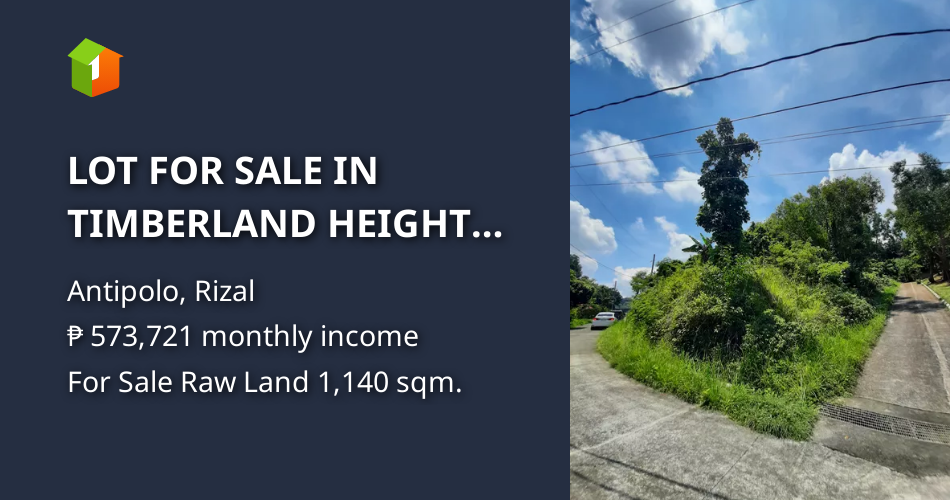 LOT FOR SALE IN TIMBERLAND HEIGHTS SAN MATEO RIZAL [Lot 🚜] (December