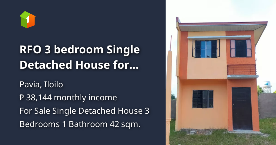 RFO 3 bedroom Single Detached House for Sale in Pavia IloIlo [House and