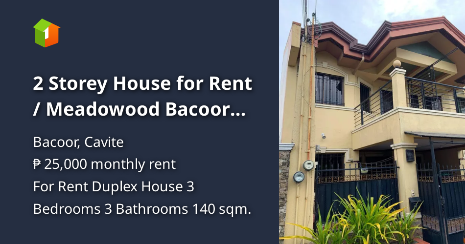 2 Storey House for Rent / Meadowood Bacoor Cavite PH [House and Lot 🏘️
