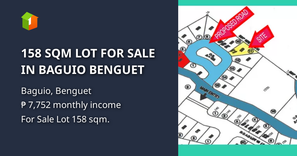 158 SQM LOT FOR SALE IN BAGUIO BENGUET [Lot 🚜] (September 2024) in Baguio, Benguet for sale