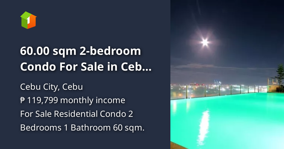 60.00 sqm 2bedroom Condo For Sale in Cebu City Cebu [Condo 🏙️] (May