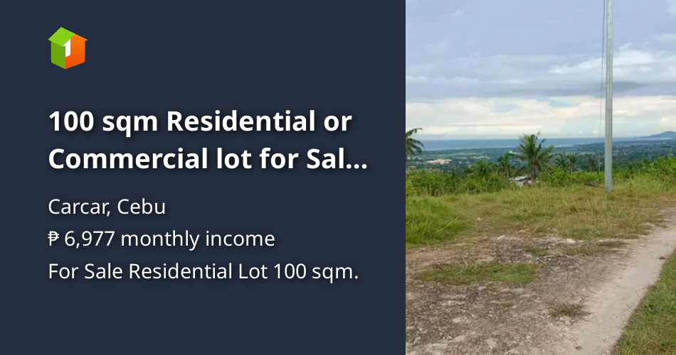 100 sqm Residential or Commercial lot for Sale in Carcar [Lot 🚜] (July