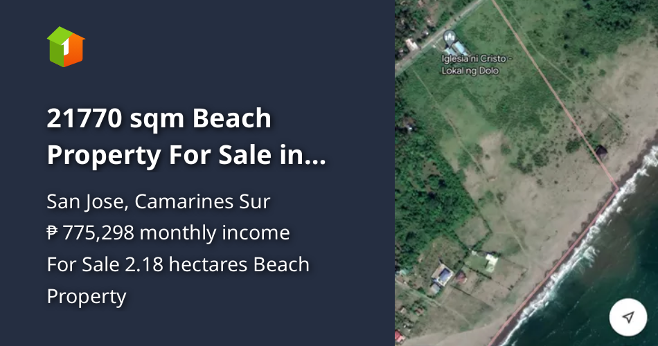 21770 sqm Beach Property For Sale in Dolo, San Jose Camarines Sur