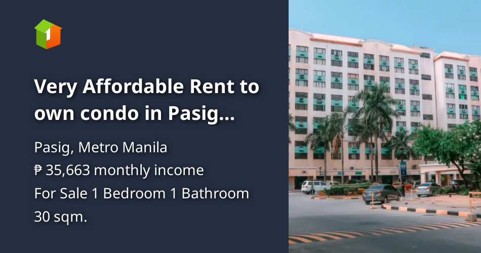 Very Affordable Rent to own condo in Pasig Cainta The CambridgeVillage
