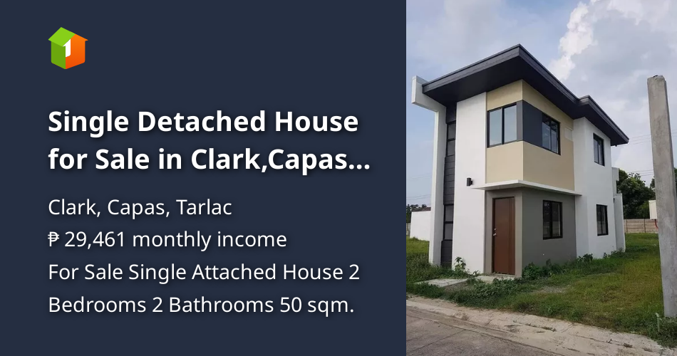 Single Detached House for Sale in Clark,Capas Tarlac [House and Lot 🏘️