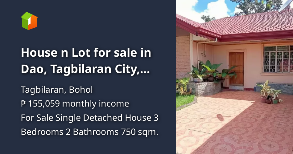 House n Lot for sale in Dao, Tagbilaran City, Bohol [House and Lot 🏘️