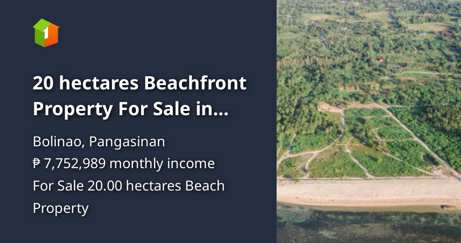 20 hectares Beachfront Property For Sale in Bolinao Pangasinan [Beach Property 🏖️] (September