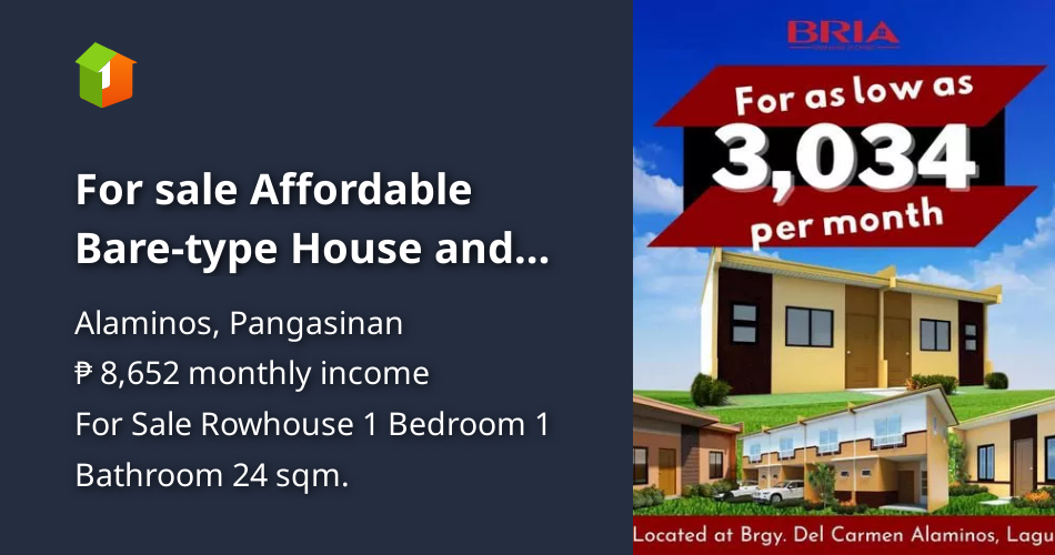 For sale Affordable Baretype House and Lot in Alaminos Pangasinan [House and Lot 🏘️] (January