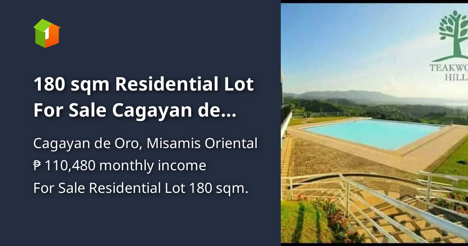 180 sqm Residential Lot For Sale Cagayan de Oro Misamis Oriental [Lot 🚜