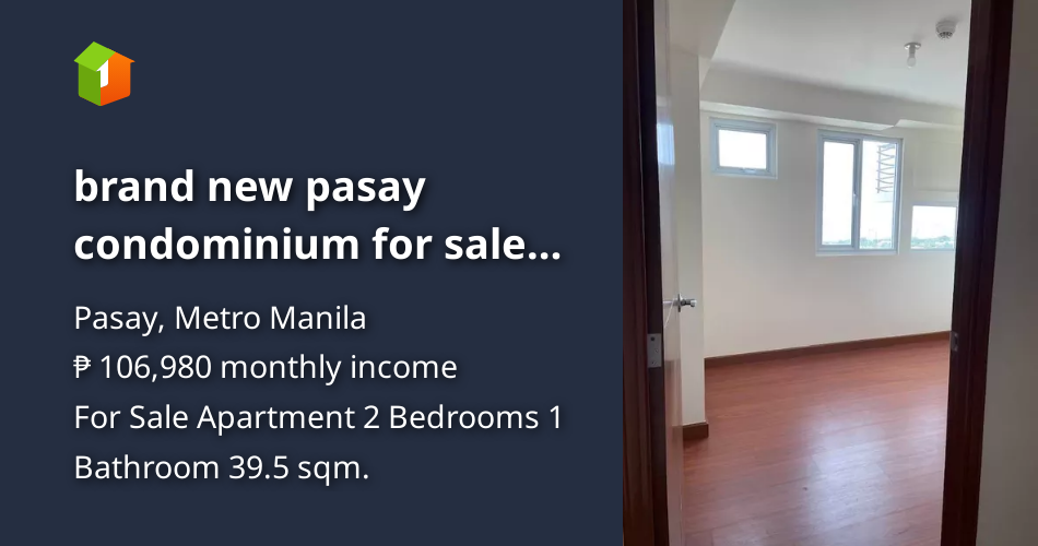 Brand new pasay condominium for sale double dragon mall of asia snr ...