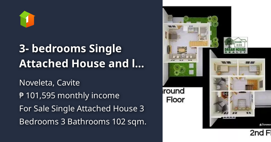 3 bedrooms Single Attached House and lot for sale in Noveleta Cavite