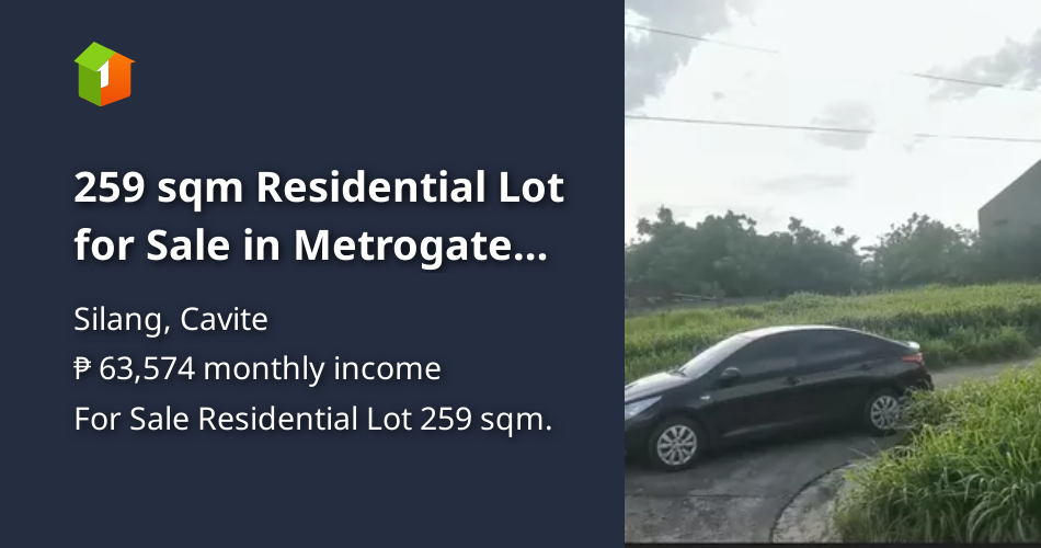 259 sqm Residential Lot for Sale in Metrogate Silang Estates [Lot 🚜