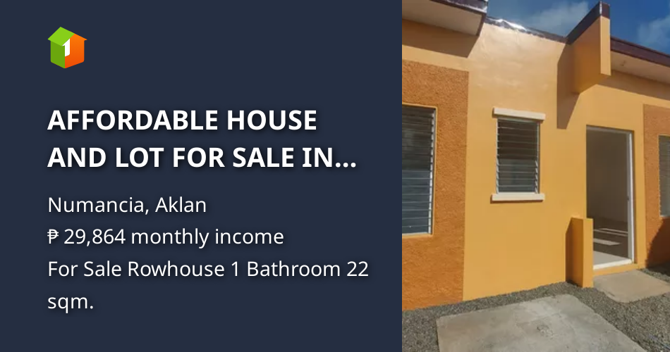 AFFORDABLE HOUSE AND LOT FOR SALE IN AKLAN NUMANCIA CAMELLA [House and