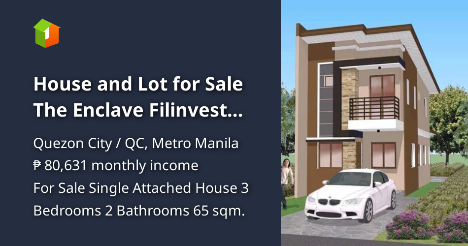 House and Lot for Sale The Enclave Filinvest Heights, Quezon City