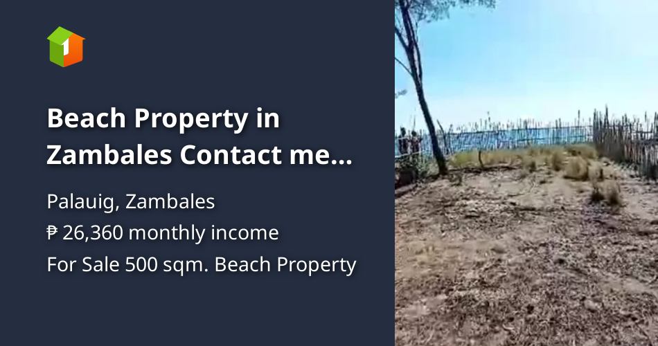 Beach Property in Zambales Contact me on Facebook for Inquiries [Beach