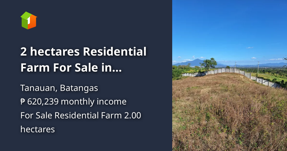 2 hectares Residential Farm For Sale in Tanauan Batangas [Lot 🚜] (May 2024) in Tanauan, Batangas