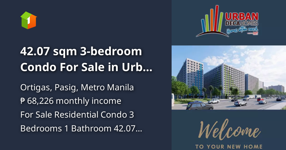 Photo inspiration: 42 07 Sqm 3 Bedroom Condo For Sale In Urban Photo Inspiration