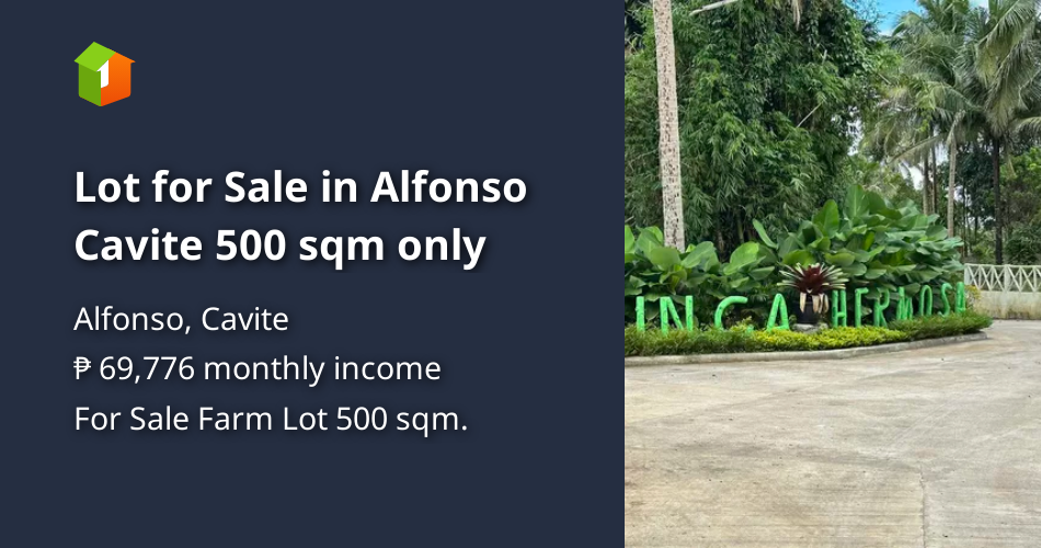 Lot for Sale in Alfonso Cavite 500 sqm only [Lot 🚜] (July 2024) in