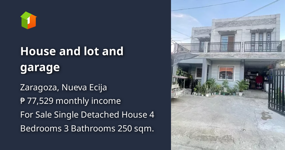 House and lot and garage [House and Lot 🏘️] (December 2023) in Zaragoza