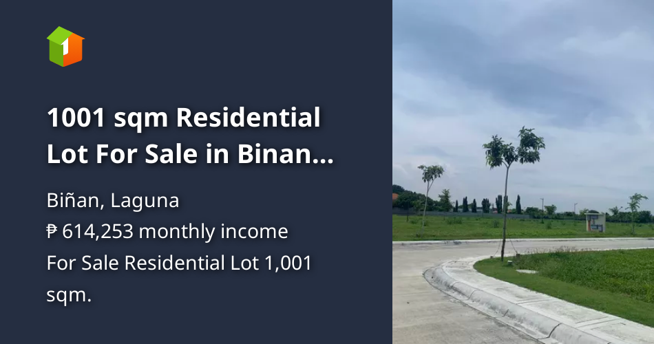 1001 sqm Residential Lot For Sale in Binan Laguna [Lot 🚜] (September