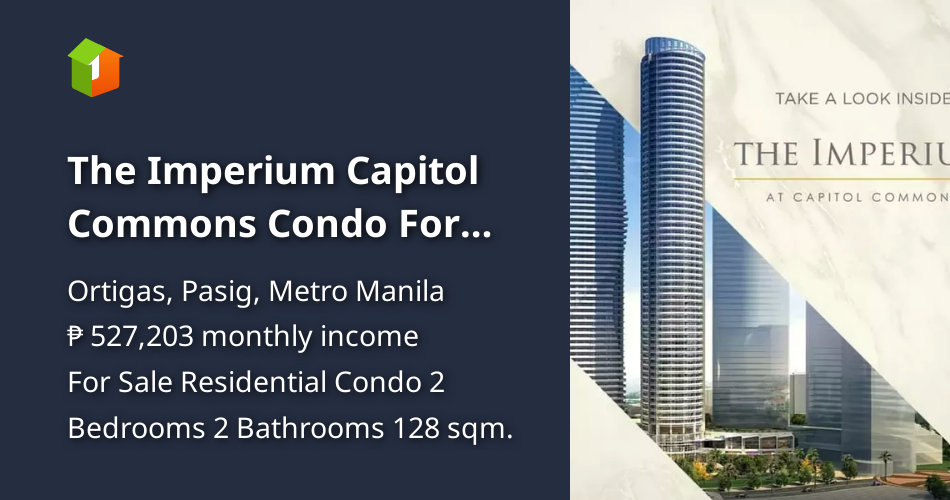 The Imperium Capitol Commons Condo For Sale in Ortigas Pasig - Ortigas ...