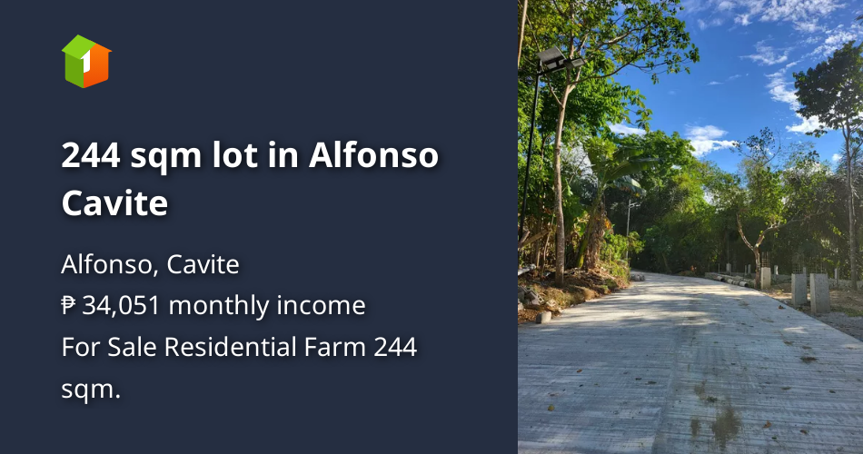 244 sqm lot in Alfonso Cavite [Lots 🚜] (October 2024) in Alfonso