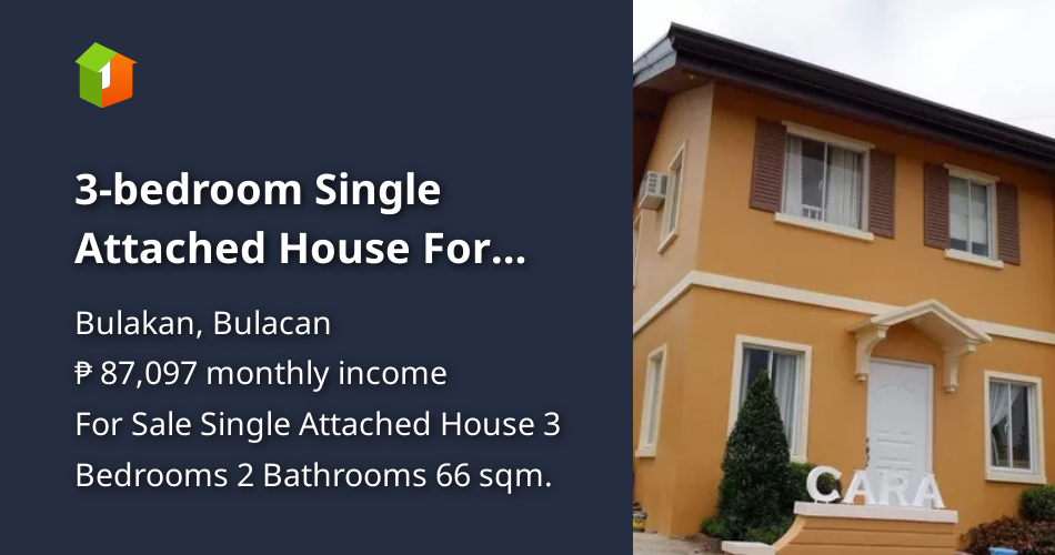 3bedroom Single Attached House For Sale in Bulakan Bulacan [House and