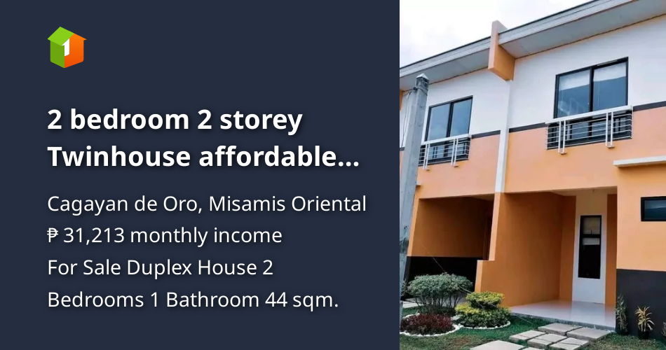 2 bedroom 2 storey Twinhouse affordable house 6k downpay for sale CDO