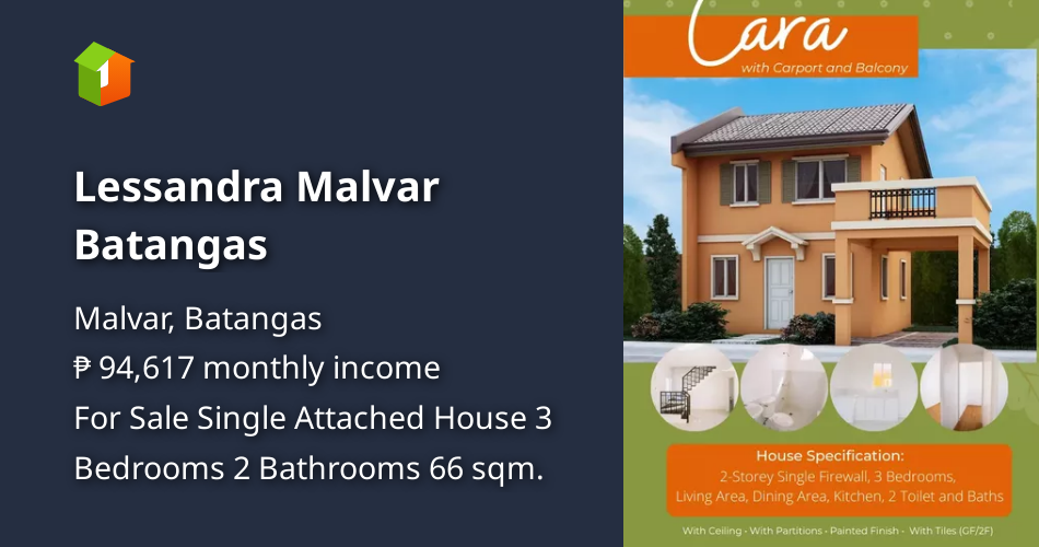 Lessandra Malvar Batangas [House and Lot 🏘️] (May 2023) in Malvar