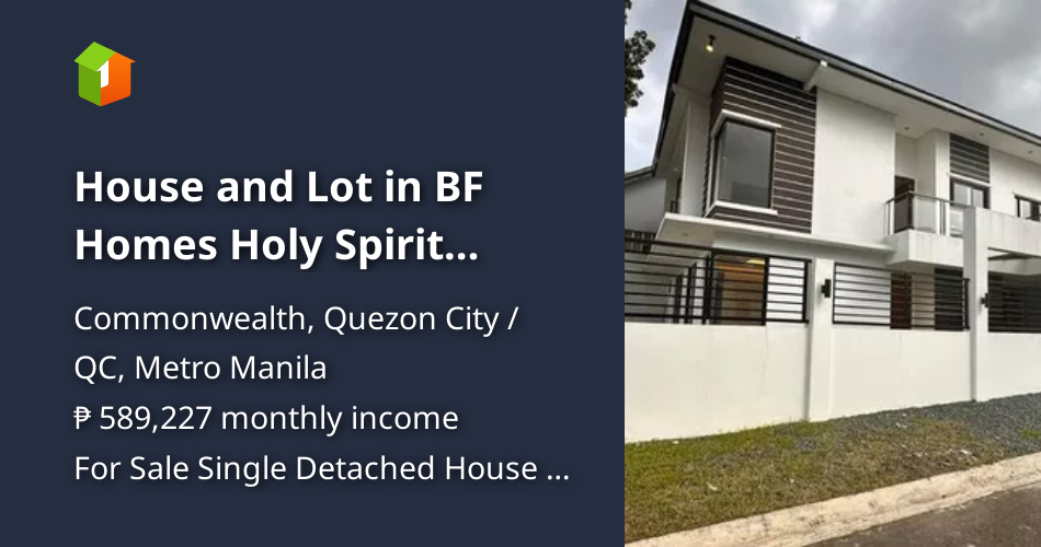 House and Lot in BF Homes Holy Spirit Drive, Commonwealth, QC [House