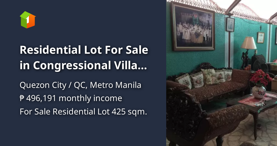 Residential Lot For Sale in Congressional Village Quezon City [Lot 🚜