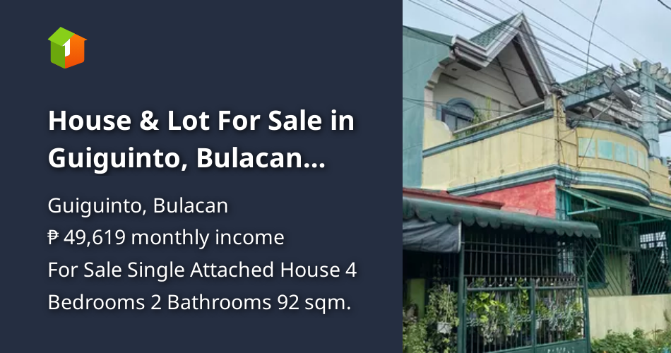 House & Lot For Sale in Guiguinto, Bulacan near NLEX/McArthur Highway